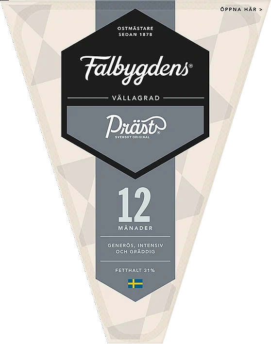 Präst® lagrad 12 mån hårdost