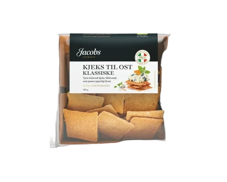 Kjeks til Ost Hvete Fin 100g Jacobs Utvalgte