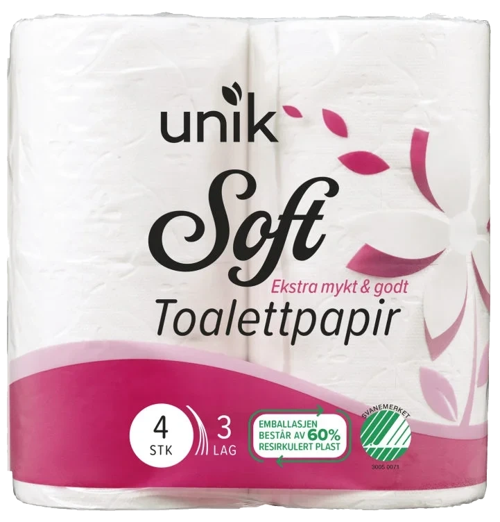 Toalettpapir Soft 4rl Unik