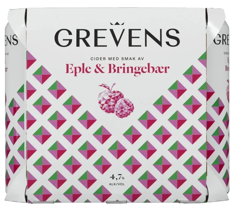 Grevens Cider Eple&Bringebær 0,5lx6 boks
