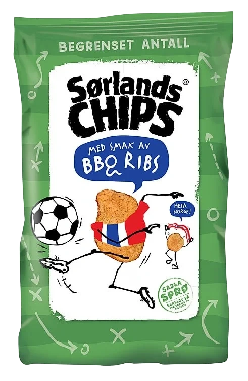 Sørlandschips Bbq Ribs 180g