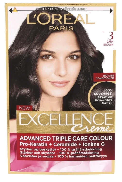 Excellence Creme 3 Mørkebrun