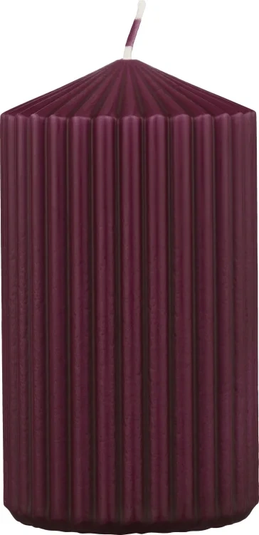 Kubbelys Lys Aubergine Rillet 12cm Unik
