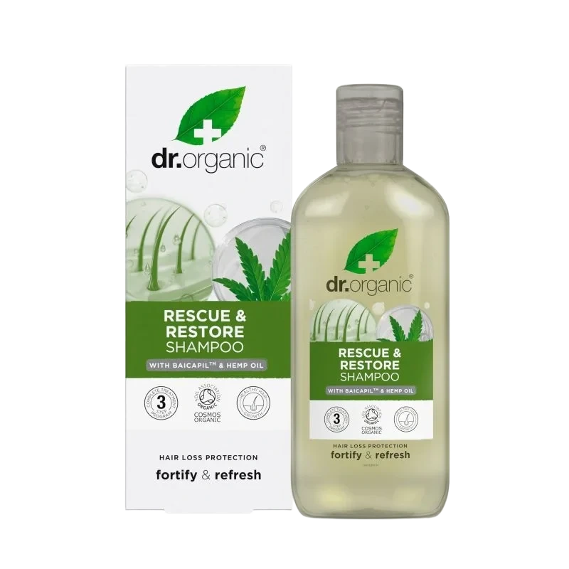 Dr. Organic Hemp Oil Hair Rescue and Restore Shampoo