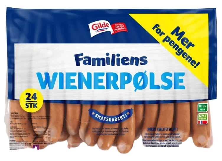 Wienerpølse Familiens Ca1,56kg Gilde