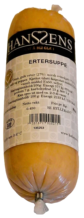 Ertesuppe Snabb 450g Hanssens