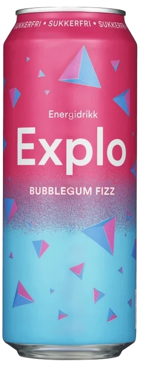 Explo Bubblegum Fizz Sukkerfri 0,5l boks Mack