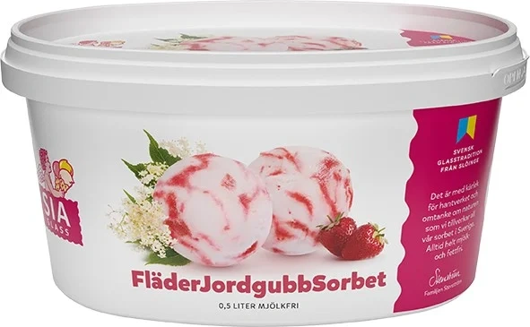 FläderJordgubb Sor