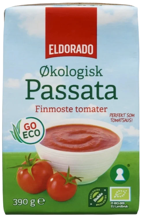 Tomater Passata Økologisk 390g Eldorado