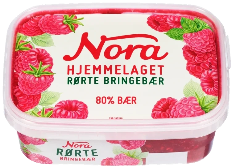 Bringebærsyltetøy rørte 280g