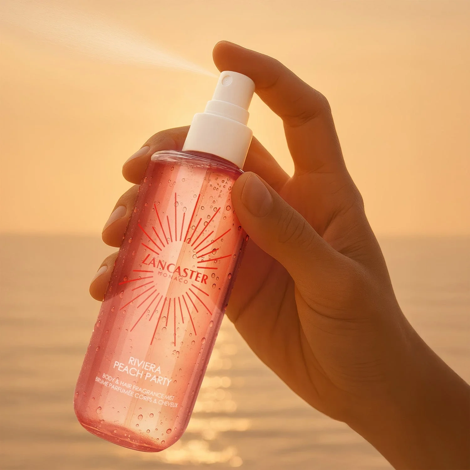 Lancaster Fragrance Hair and Body Mist Riviera Peach Party 236