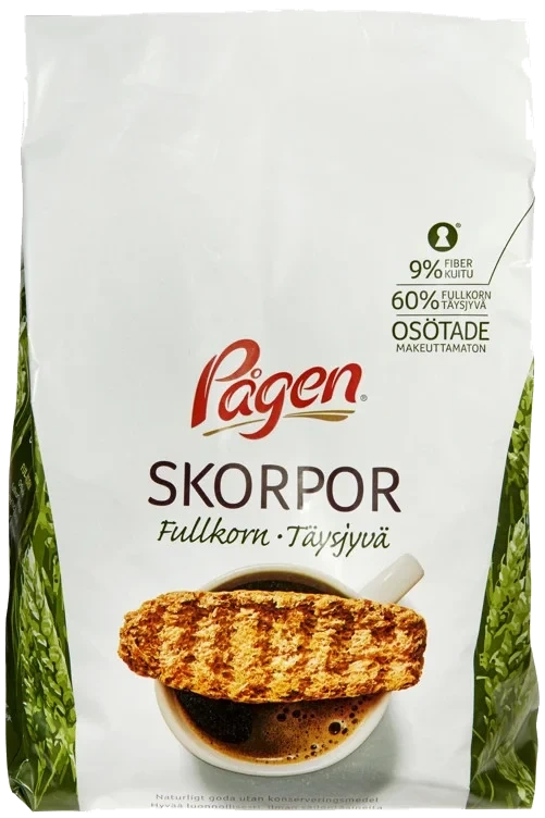 Skorper Fullkorn 400g Pågen