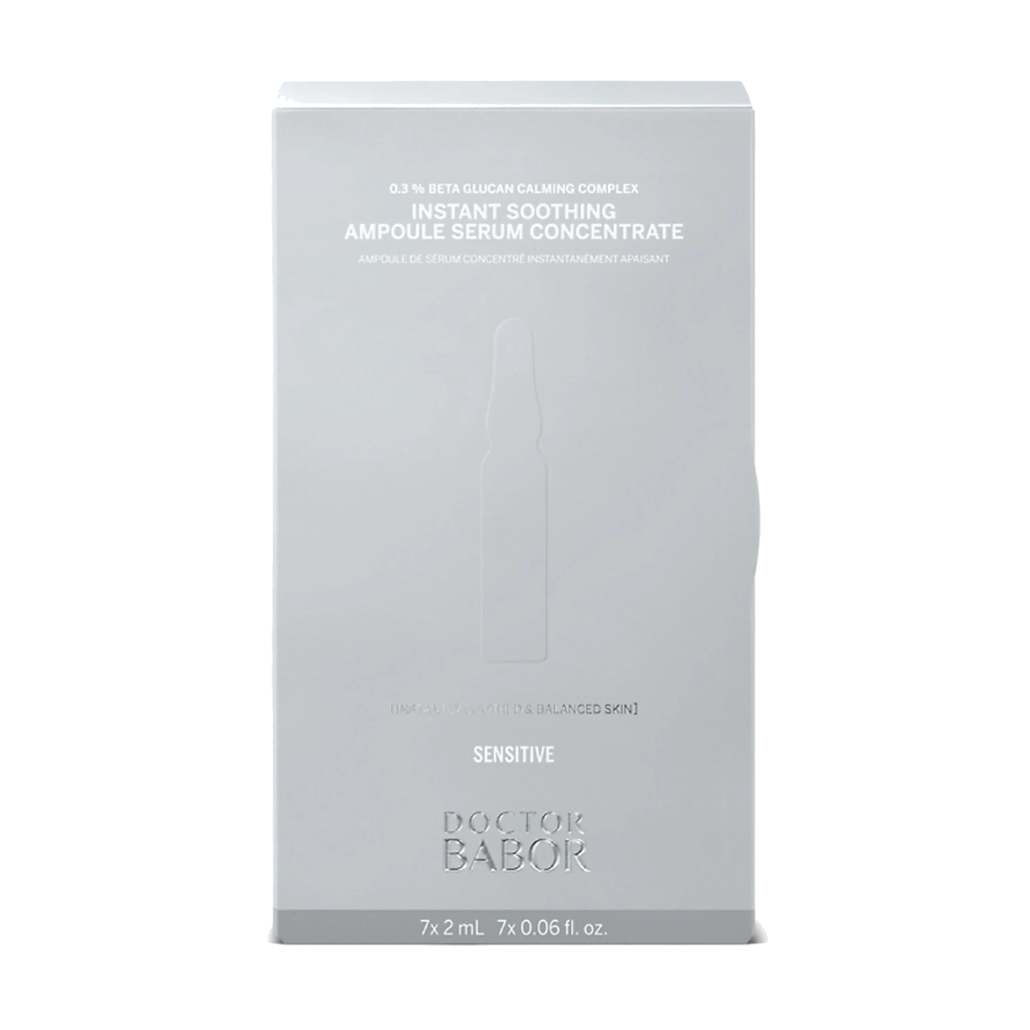 BABOR Doctor Babor Sensitive Instant Soothing Ampoule Serum Concentrate, 7 x 2 ml