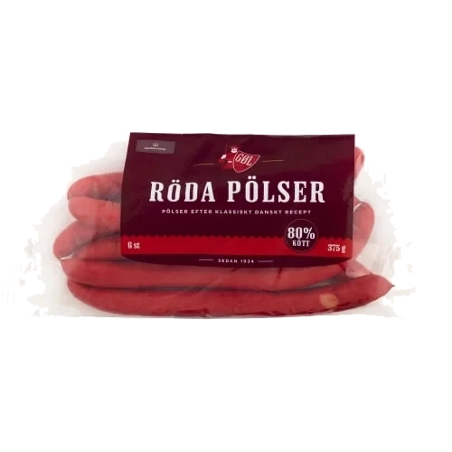 Hot Dog Pölser Röda