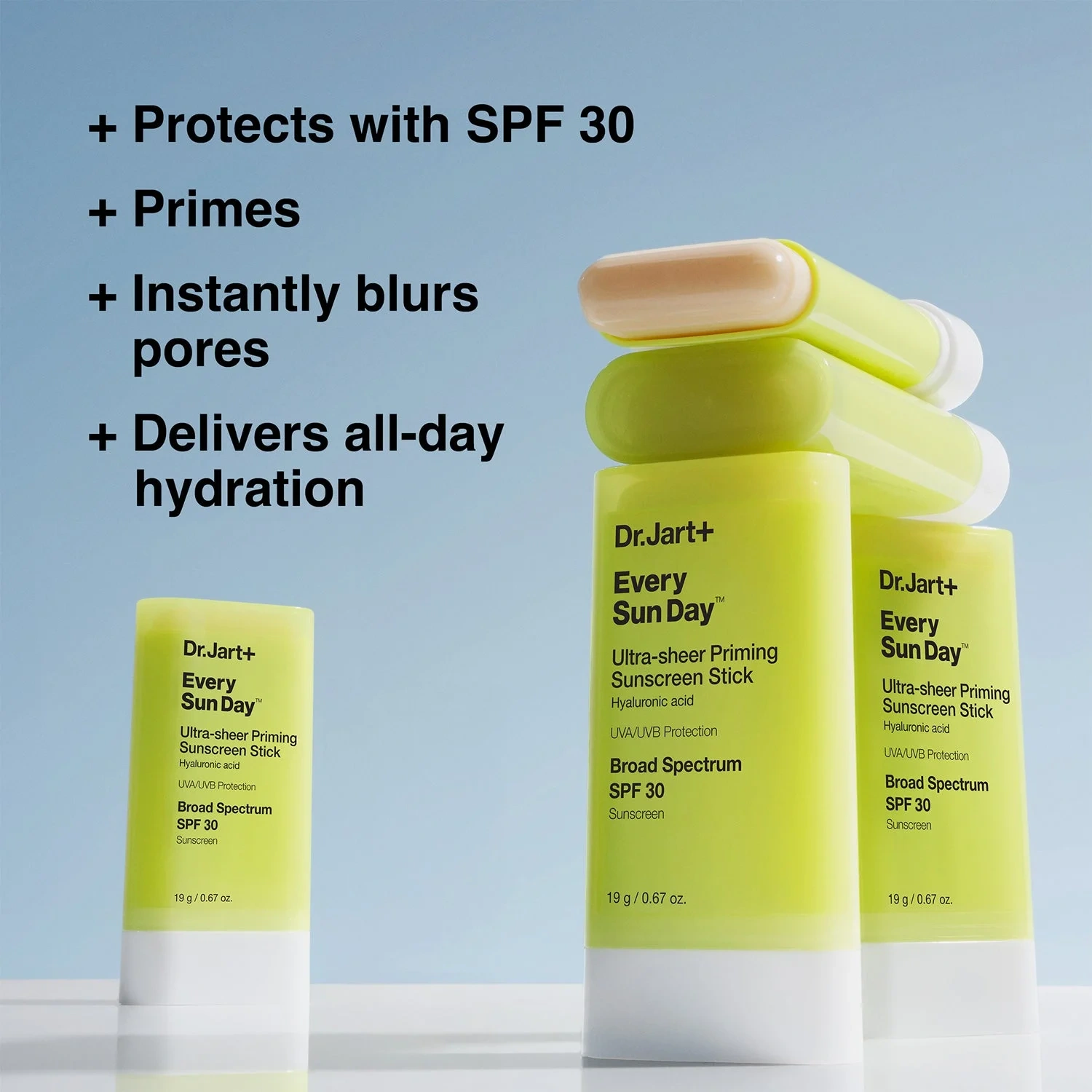 Dr.Jart+ Every Sun Day Ultra-sheer Priming Sunscreen Stick SPF30 19 g
