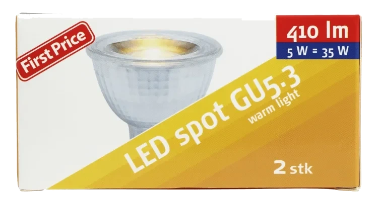 Lyspære Led Spot Gu5.3 5w First Price