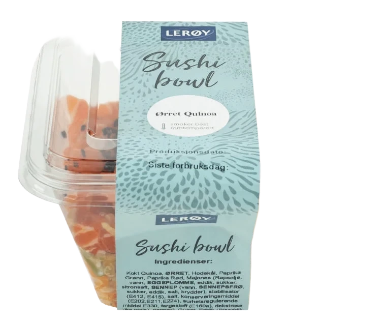 Sushibowl Ørret&Quinoasalat 270g Lerøy