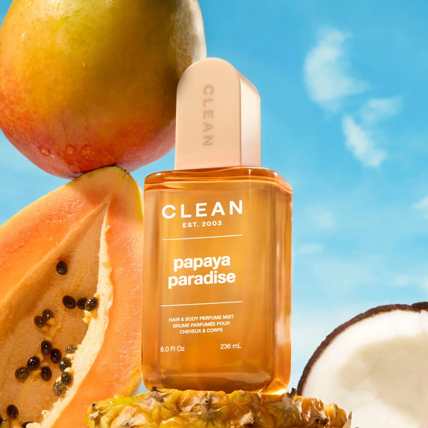 Clean Papaya Paradise Hair & Body Perfume Mist