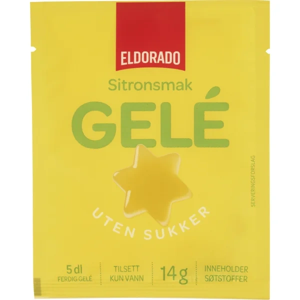 Gele Sitronsmak u/sukker 14g Eldorado