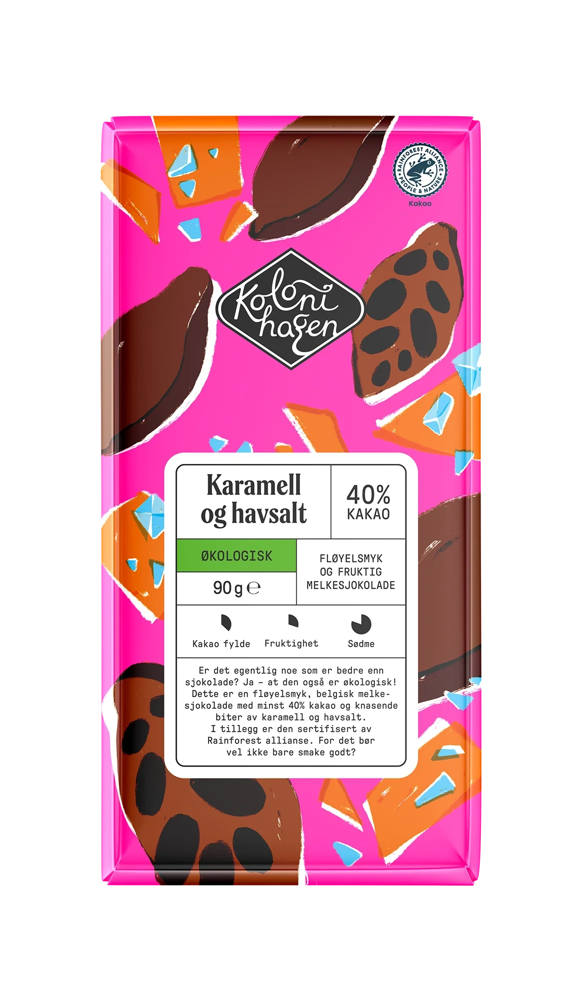 Melkesjokolade med karamell og havsalt