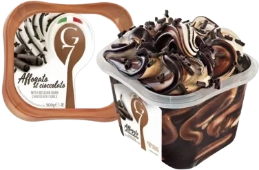 Affogato Al Cioccolato 1l G7 Ekte Italiensk Iskrem