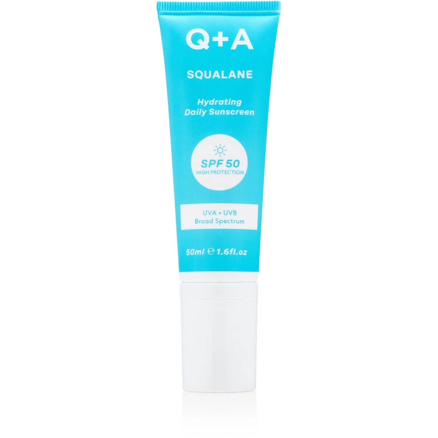 Q+A Squalane Hydrating Face Sunscreen SPF 50