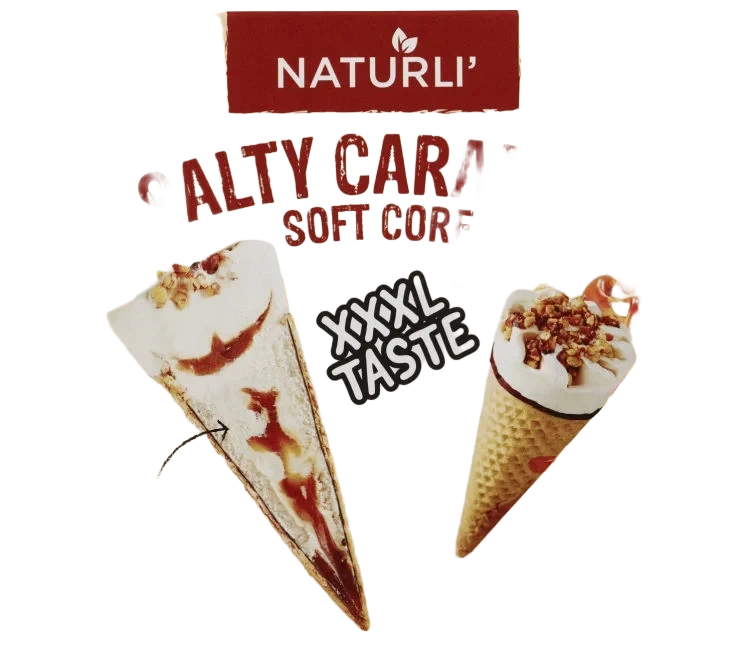 Naturli' Krone-is Salt Karamell 4-pk