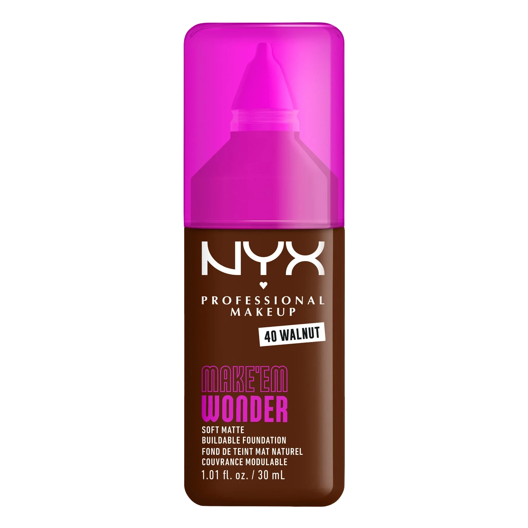 NYX PROFESSIONAL MAKEUP Make Em Wonder Foundation 40 Walnut