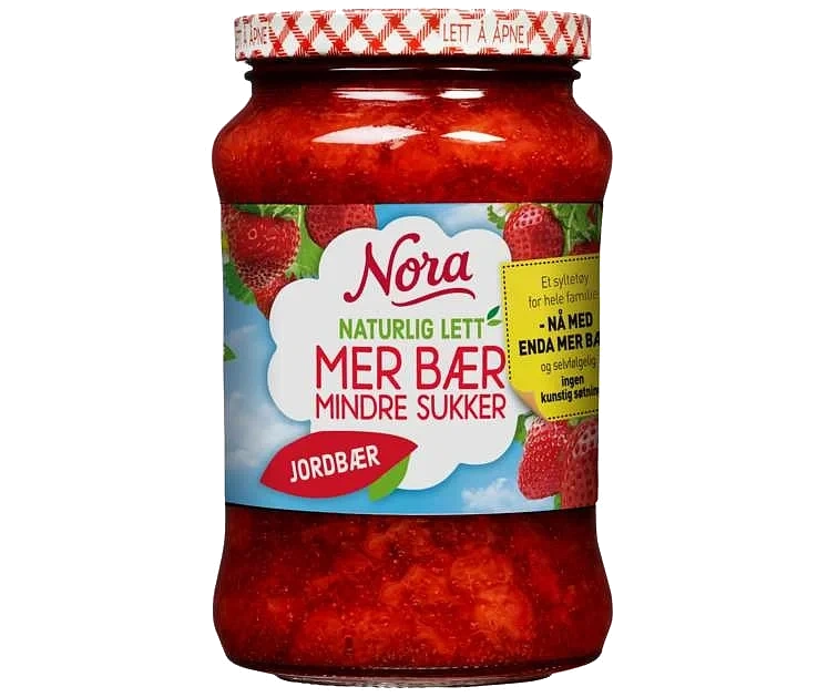 Jordbærsyltetøy lett   535g