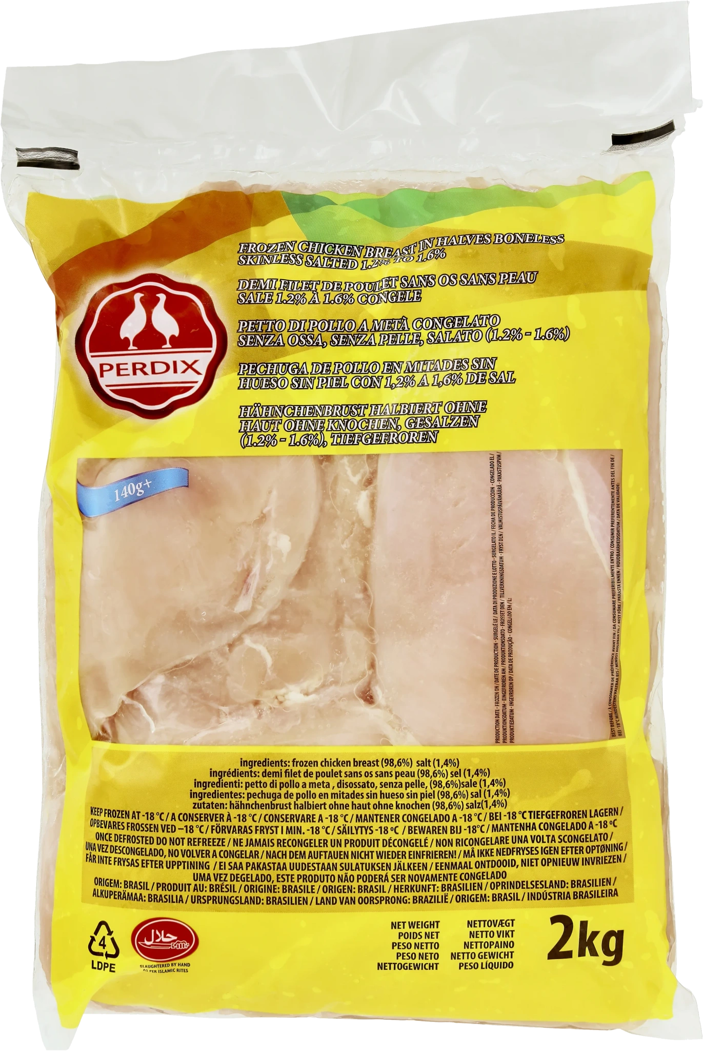 Kyllingebrystfilet, 140g+
