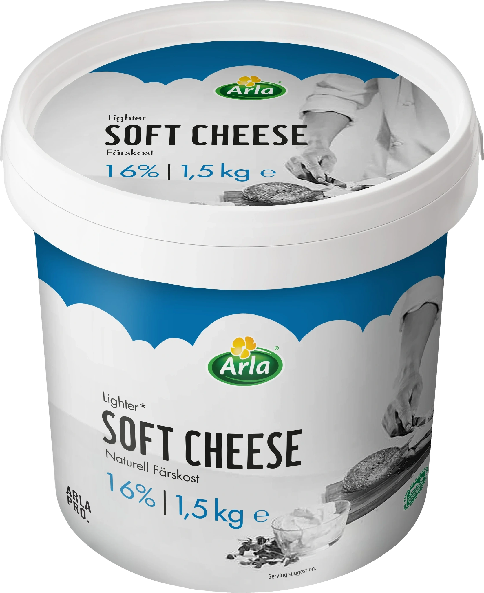 Arla Pro Cream Cheese Natural 16% 1.5kg