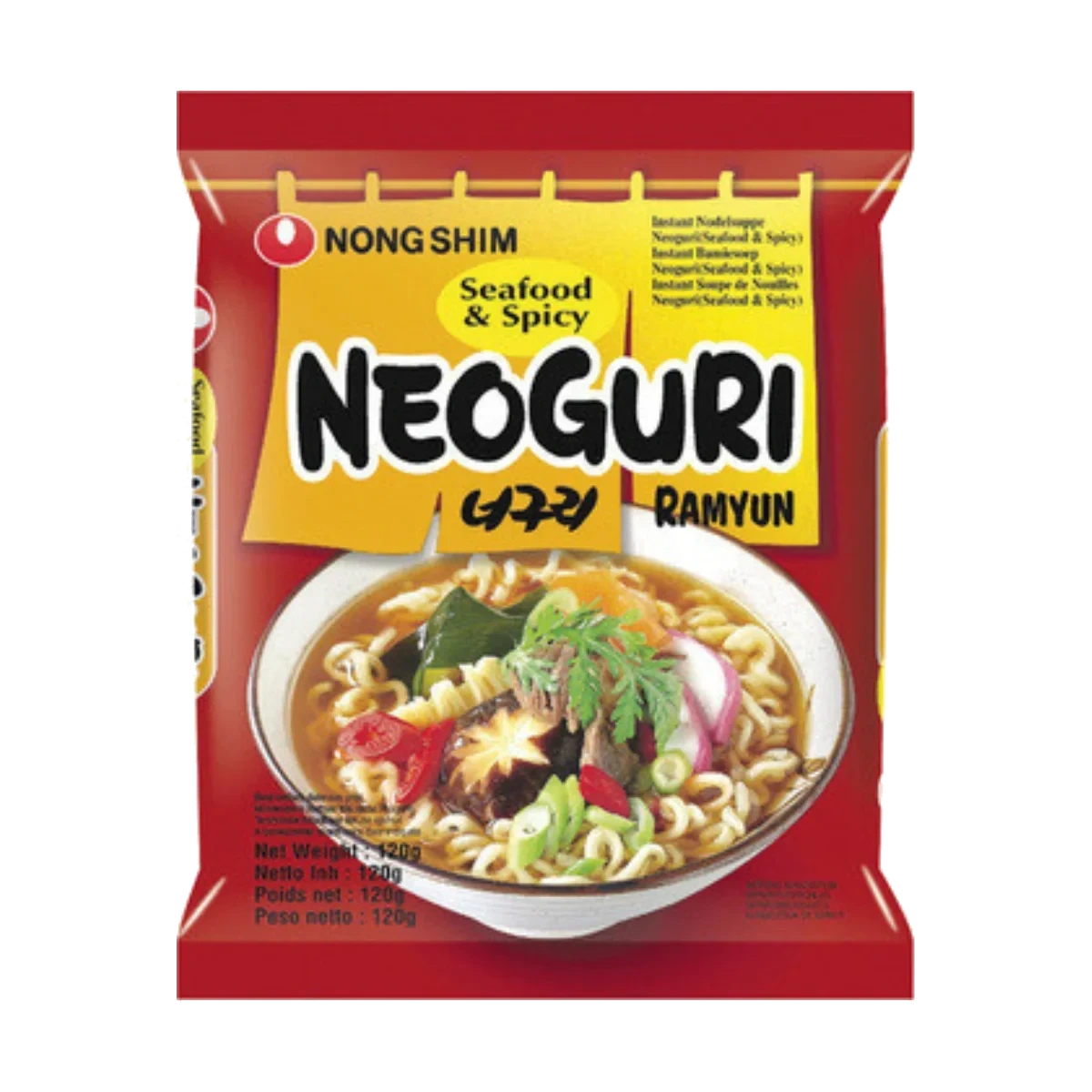 NONGSHIM Neoguri ramyun seafood & spicy 120g