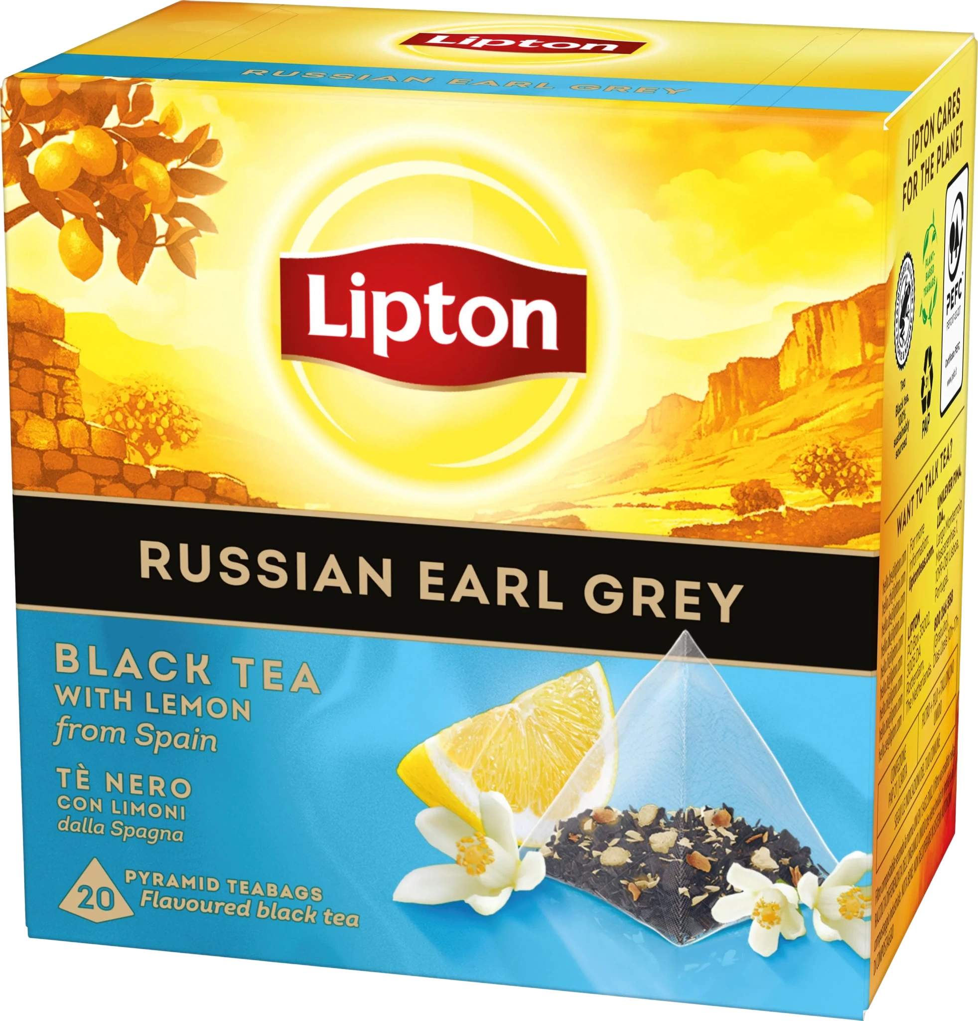 Svart Pyramidte Russian Earl Grey