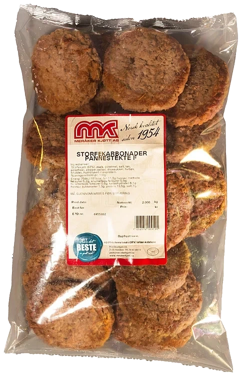 Storfekarbonader pannestekte  2kg