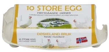 Egg Frittgående 10pk Døskeland Bruk