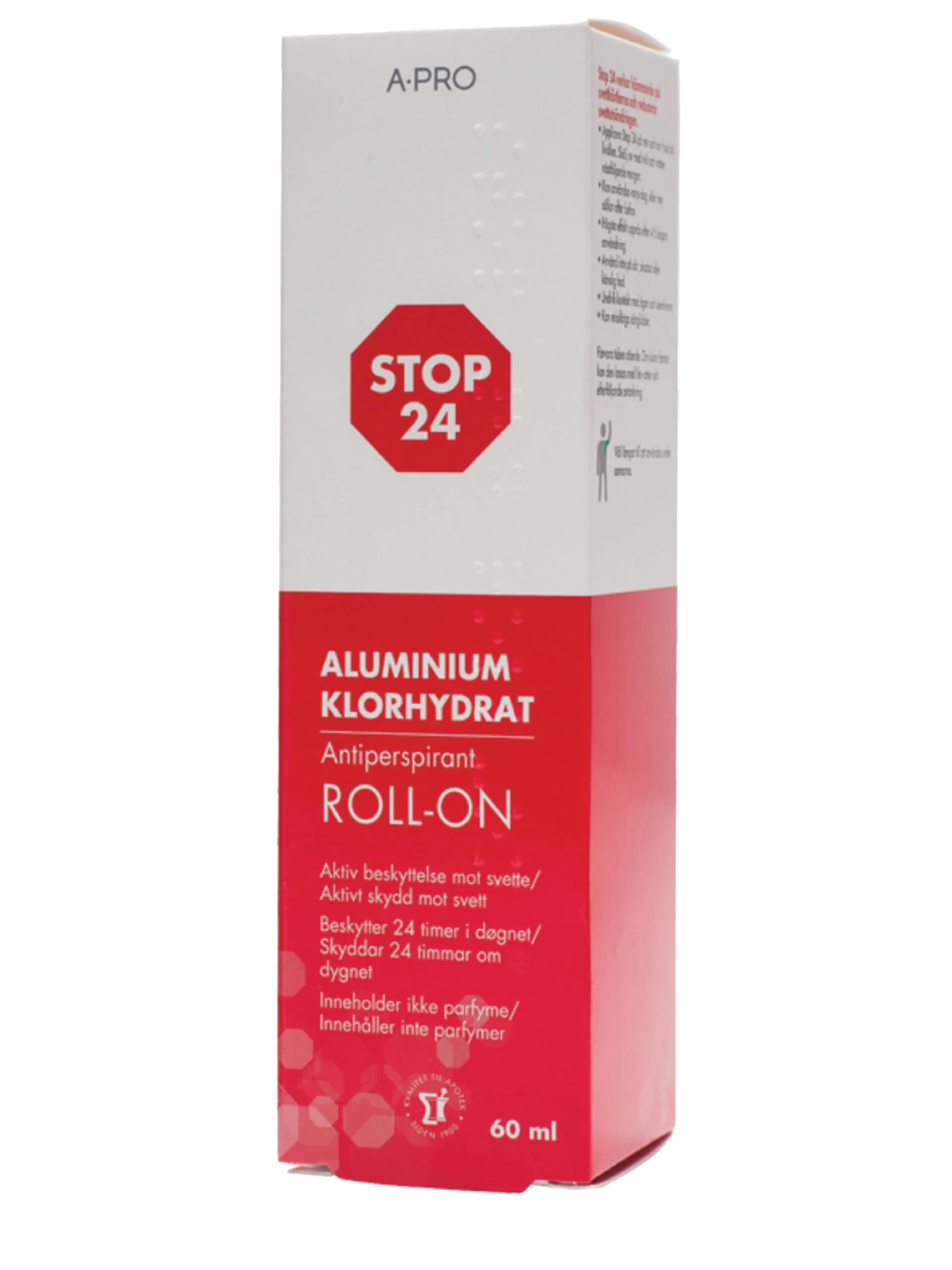 Stop 24 Roll-On antiperspirant, 60 ml