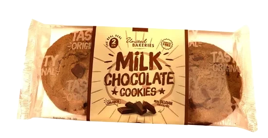 Cookies m/Melkesjokolade 100g United Bakeries