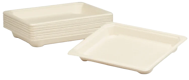 Sushifat Bagasse Small Brun 184x128mm