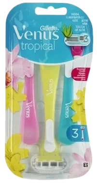 Venus Høvel Tropical Engangs 3stk Gillette