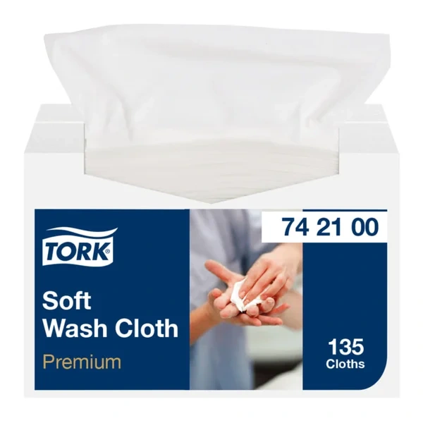 Tork Premium Vaskeklut Myk 8x135stk