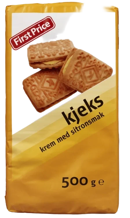 Kjeks m/Sitronkrem 500g First Price