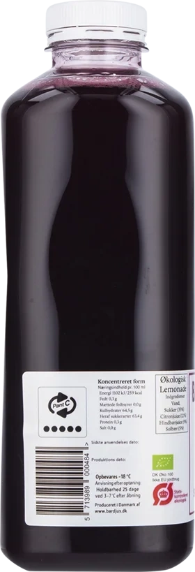 Base Frossen Øko Hindbær/solbær lemonade