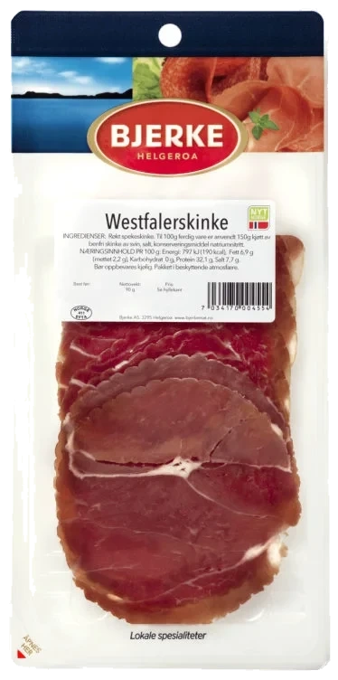 Westfalerskinke 90g Bjerke
