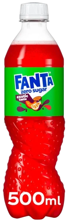 Fanta Exotic Zero Sugar 0,5l flaske