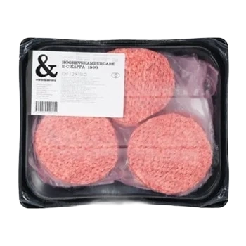Högrevshamburgare e-kappa 15mm 150g