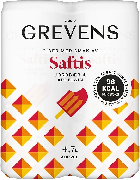 Grevens Cider Saftis 0,33lx4 boks
