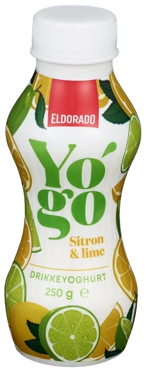 Drikkeyoghurt Sitron/Lime 250g Yo'Go Eldorado
