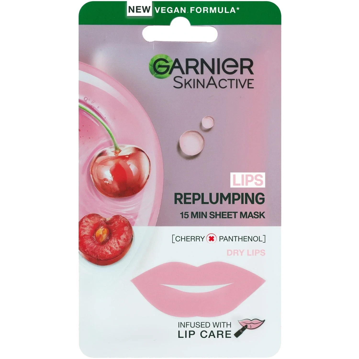 Garnier Lips Replumping 15 min Sheet Mask Cherry