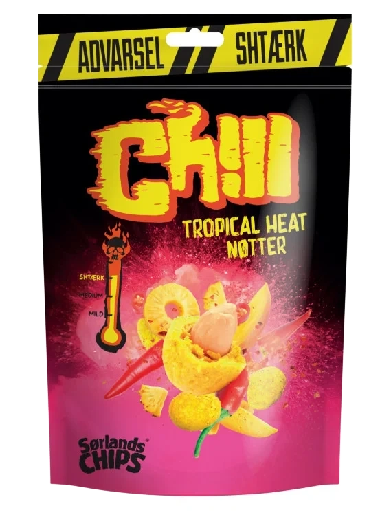Chill Chilinøtter Tropical Heat 130g Sørlandschips