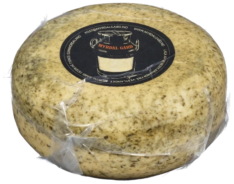 Kvit geitost m/ramsløk ca4,5kg  kg